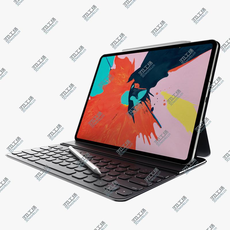 images/goods_img/202105071/3D IPad Pro 2018 - Pencil - Smart Keyboard Folio/1.jpg